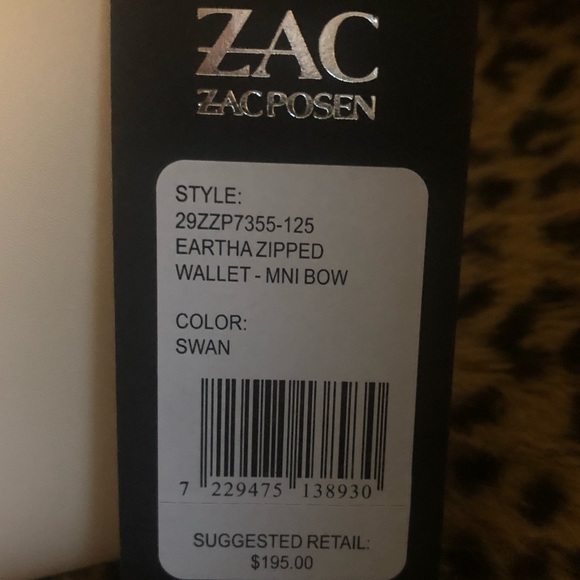 NWT Zac Posen Eartha Zipped Wallet-Mini Bow - Picture 2 of 4